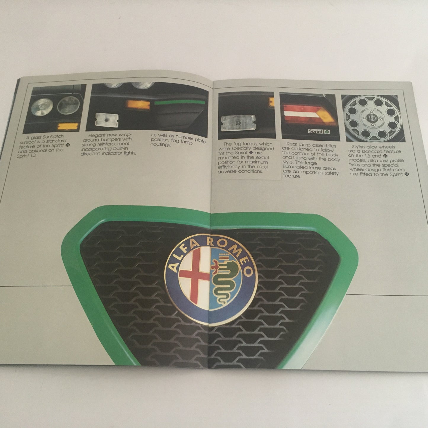 Alfa Romeo, Brochure Sprint Veloce 1.5 e Sprint, Alfa Romeo UK, Lingua Inglese, Anni '70 '80
