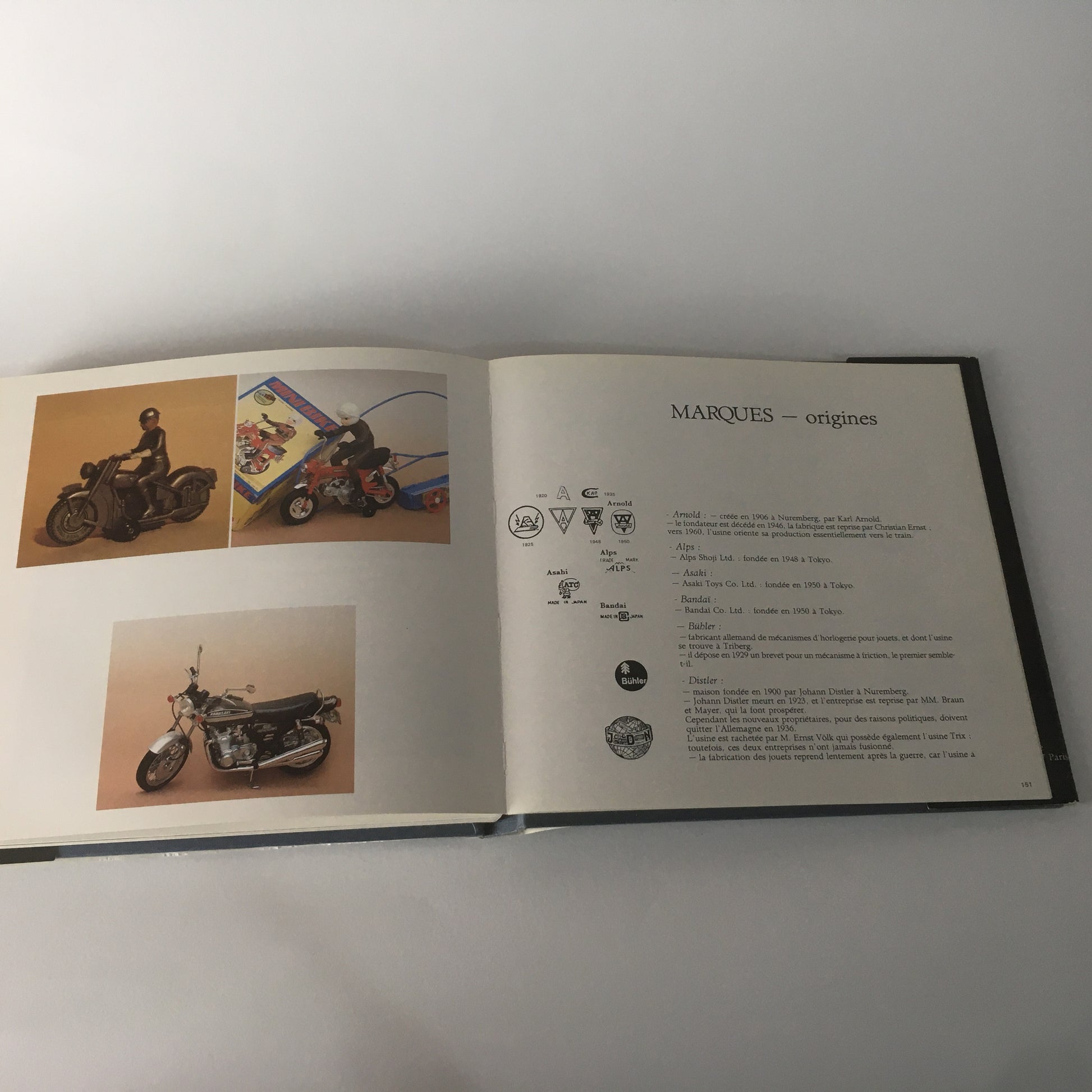 Libro Motos-Jouets di F. Marchand per Modellini di Moto Prodotti dal 1895 al 1910 - Raggi's Collectibles' Automotive Art