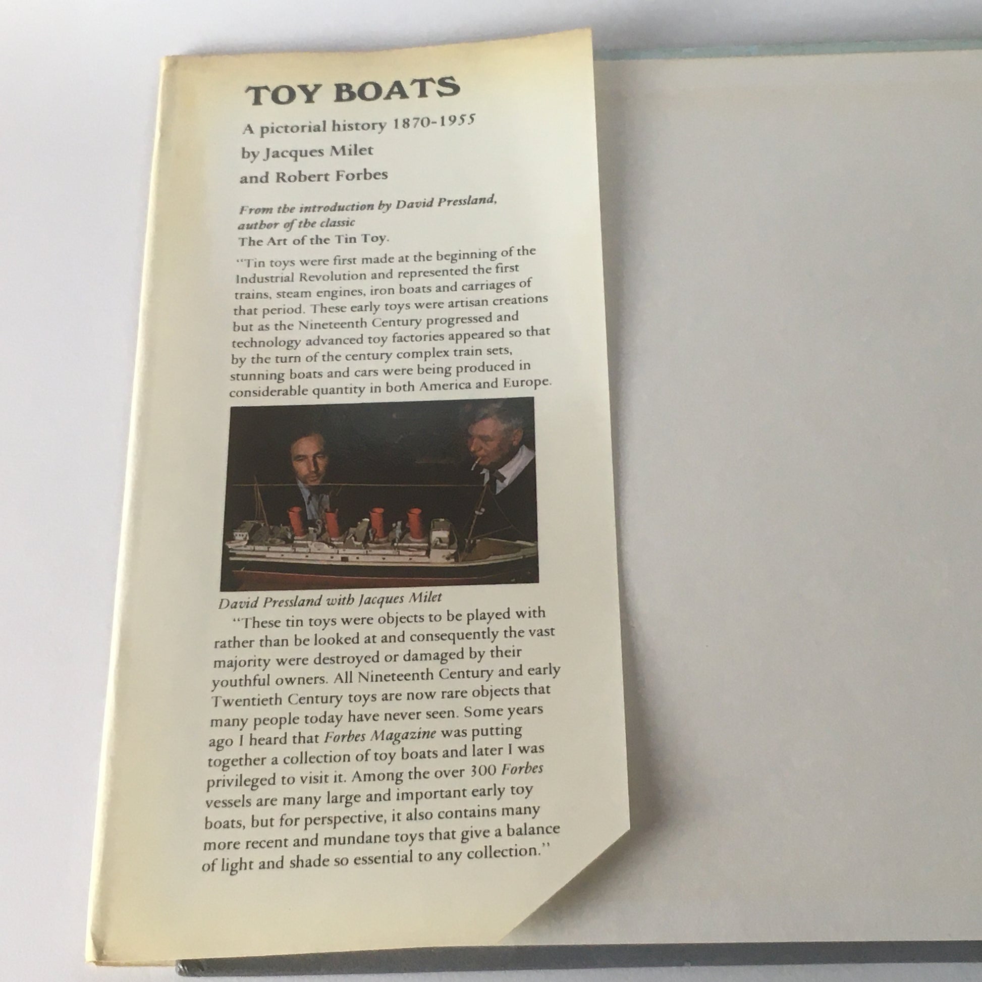 Libro Toy Boats 1870-1955 A Pictorial History by Jacques Milet and Robert Forbes ISBN 0850594197 - Raggi's Collectibles' Automotive Art