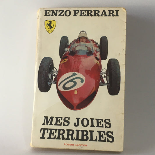 Ferrari, Libro Enzo Ferrari Mes Joies Terrible, Marabout Service Edizione del 1964 scritta da Robert Laffont - Raggi's Collectibles' Automotive Art