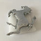 Ferrari, Original Prancing Horse in Silver Metal, Screw Fixing, Excellent Condition