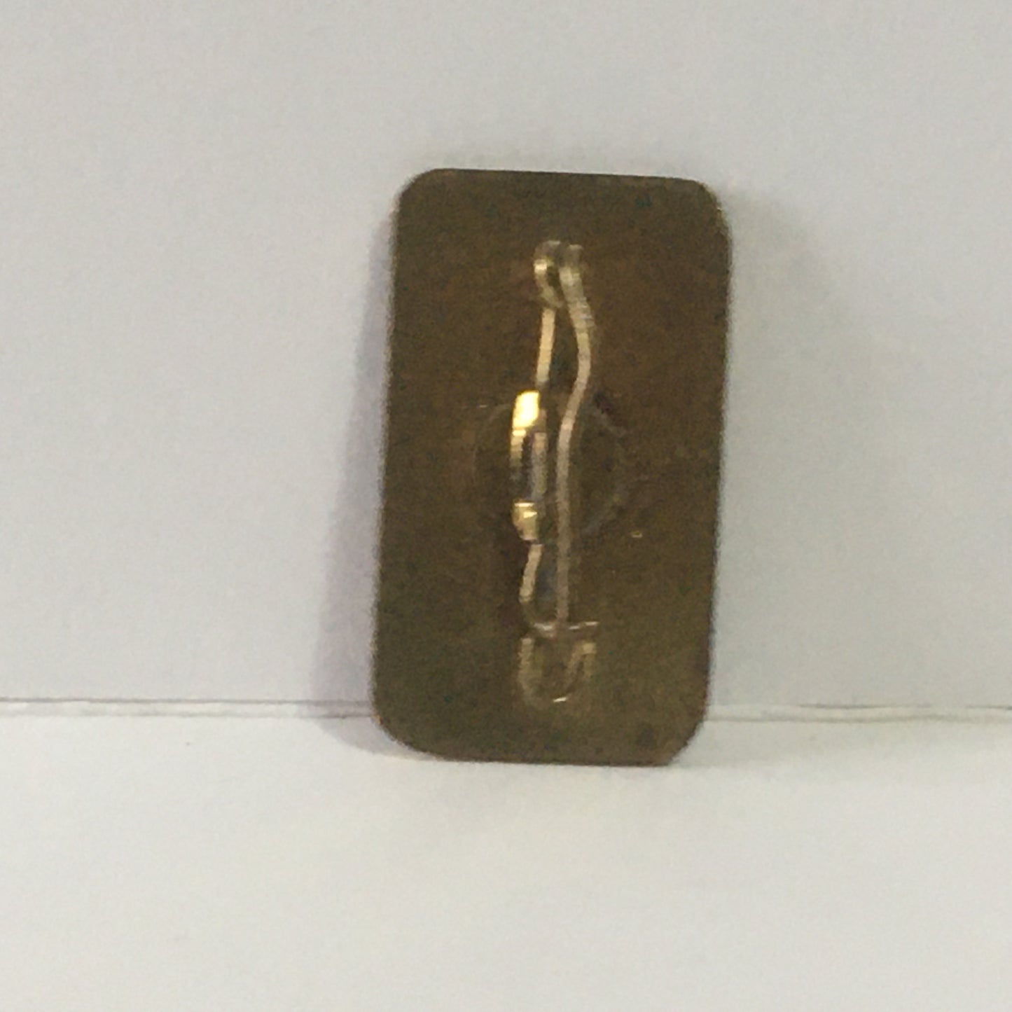 Ferrari, Gold Color Metal Brooch with Ferrari Emblem