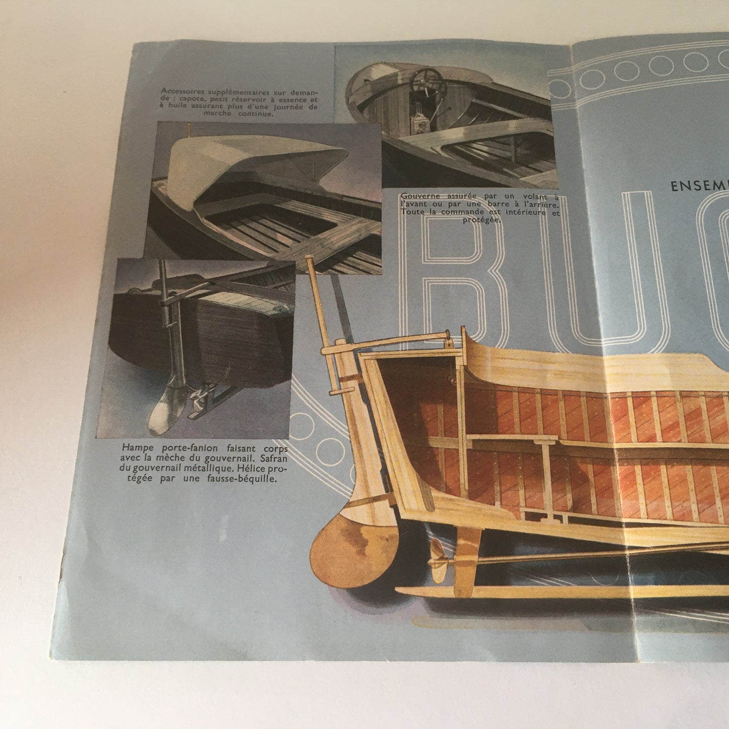 Bugatti, Brochure Cantieri Navali Maison-Laffitte Bugatti You-You, Disegnato da R. Géri Anno 1946