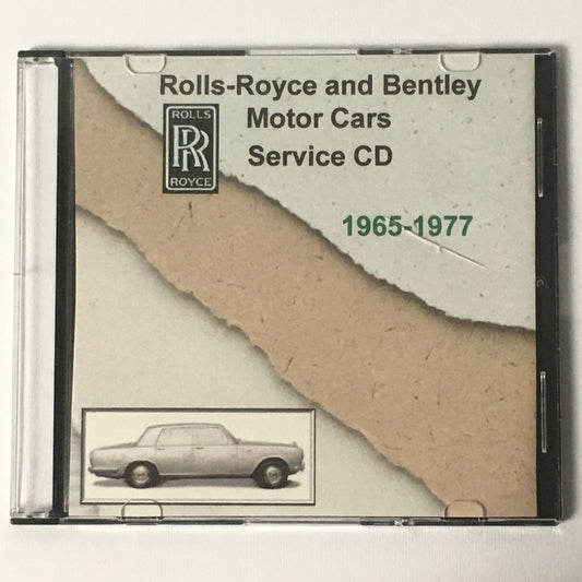 Rolls-Royce e Bentley, Service Cd per Vetture Rolls-Royce e Bentley prodotte dal 1965 al 1977 - Raggi's Collectibles' Automotive Art