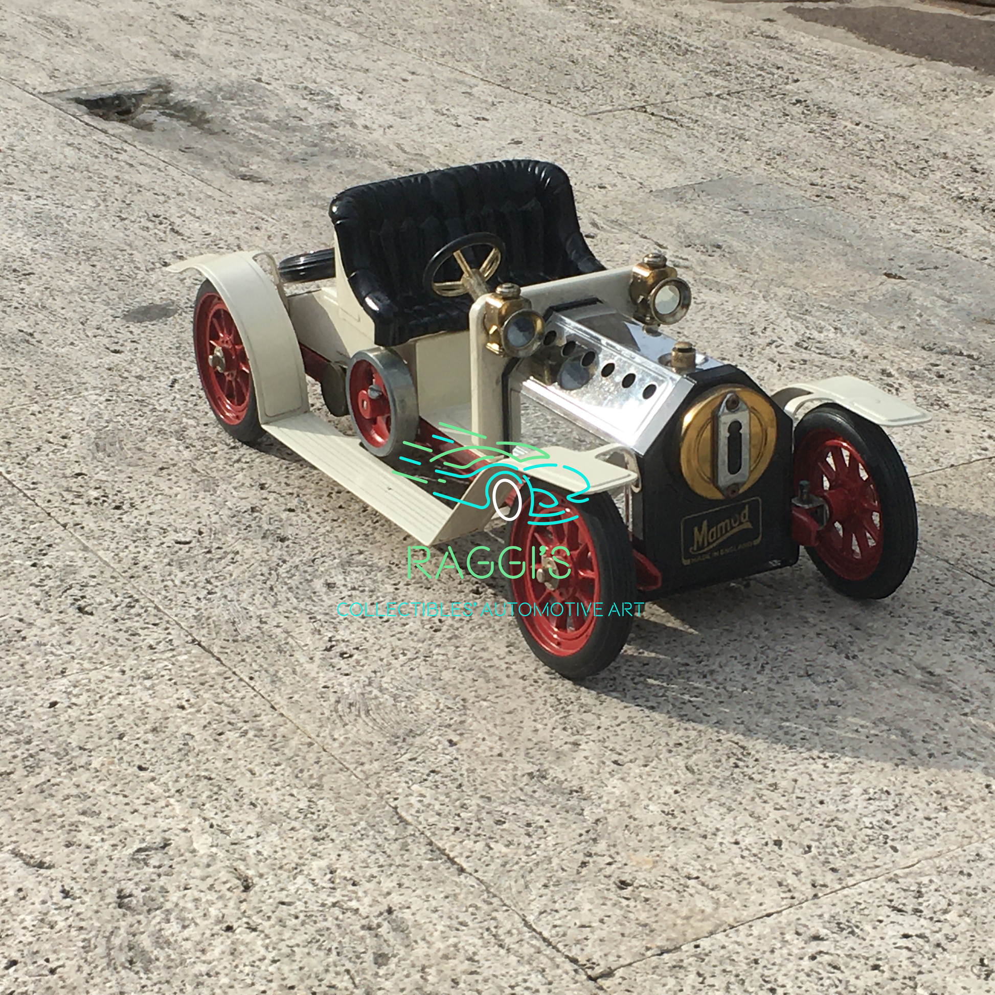 Mamod, Modellino in Metallo Mamod SA1 Steam Car Roadster Funzionante Anno  '60 '70 - Raggi's Collectibles' Automotive Art