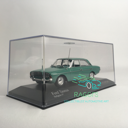 Ford, Modellino in Metallo Paul's Art Model Art Minichamps Ford Taunus Hellgrun 67 Edizione Limitata - Raggi's Collectibles' Automotive Art