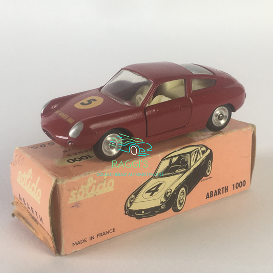 Fiat Abarth, Modellino in Metallo Pressofuso Solido Fiat Abarth 1000 Ref. 124 Anno 1964 Scala 1:43 - Raggi's Collectibles' Automotive Art
