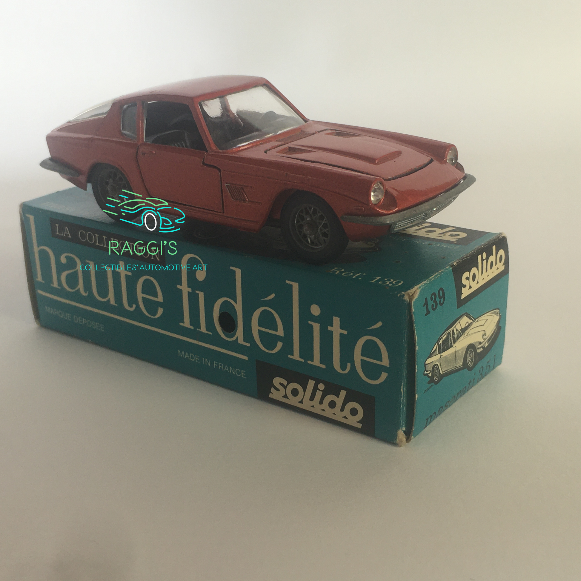 Solido Maserati 3,5 Haute Fidélité 1/43 - Année: 1965 Solido Maserati 3,5 Haute Fidélité 1/43 - Année: 1965