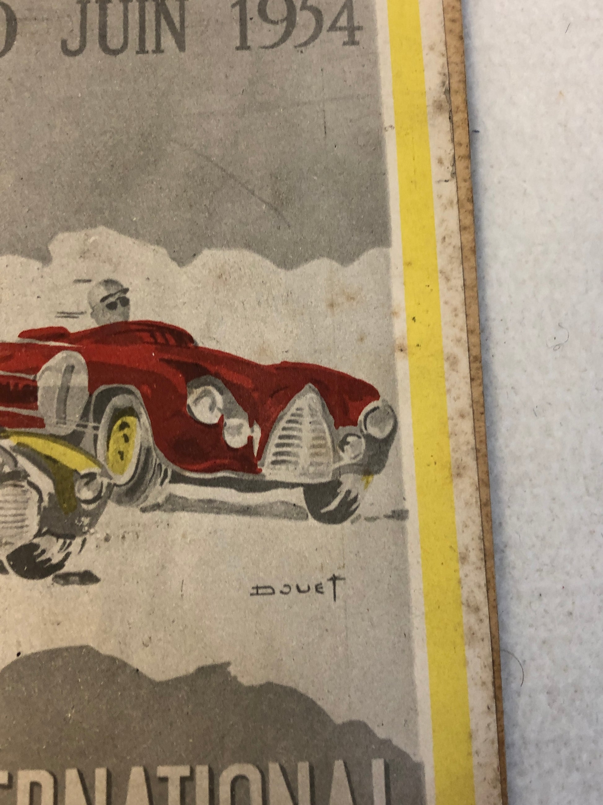 Citroën, Pubblicità di J.R. Colin del 1954 per i 50 Anni di Attività del Grands Garages de Picardie - Raggi's Collectibles' Automotive Art