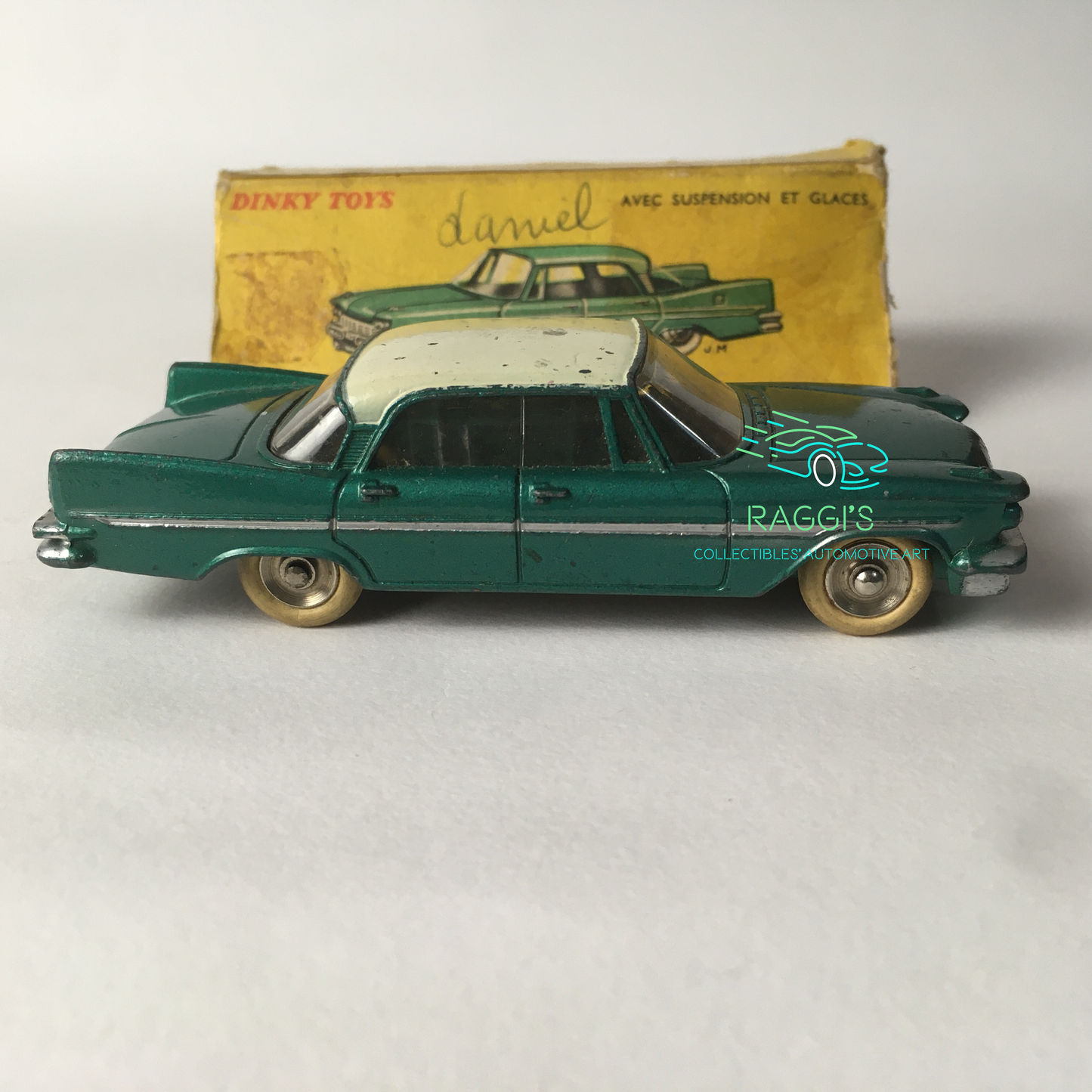 De Soto, Modellino in Metallo Pressofuso Dinky Toys De Soto Diplomat Ref. 545 Scala 1:43 - Raggi's Collectibles' Automotive Art