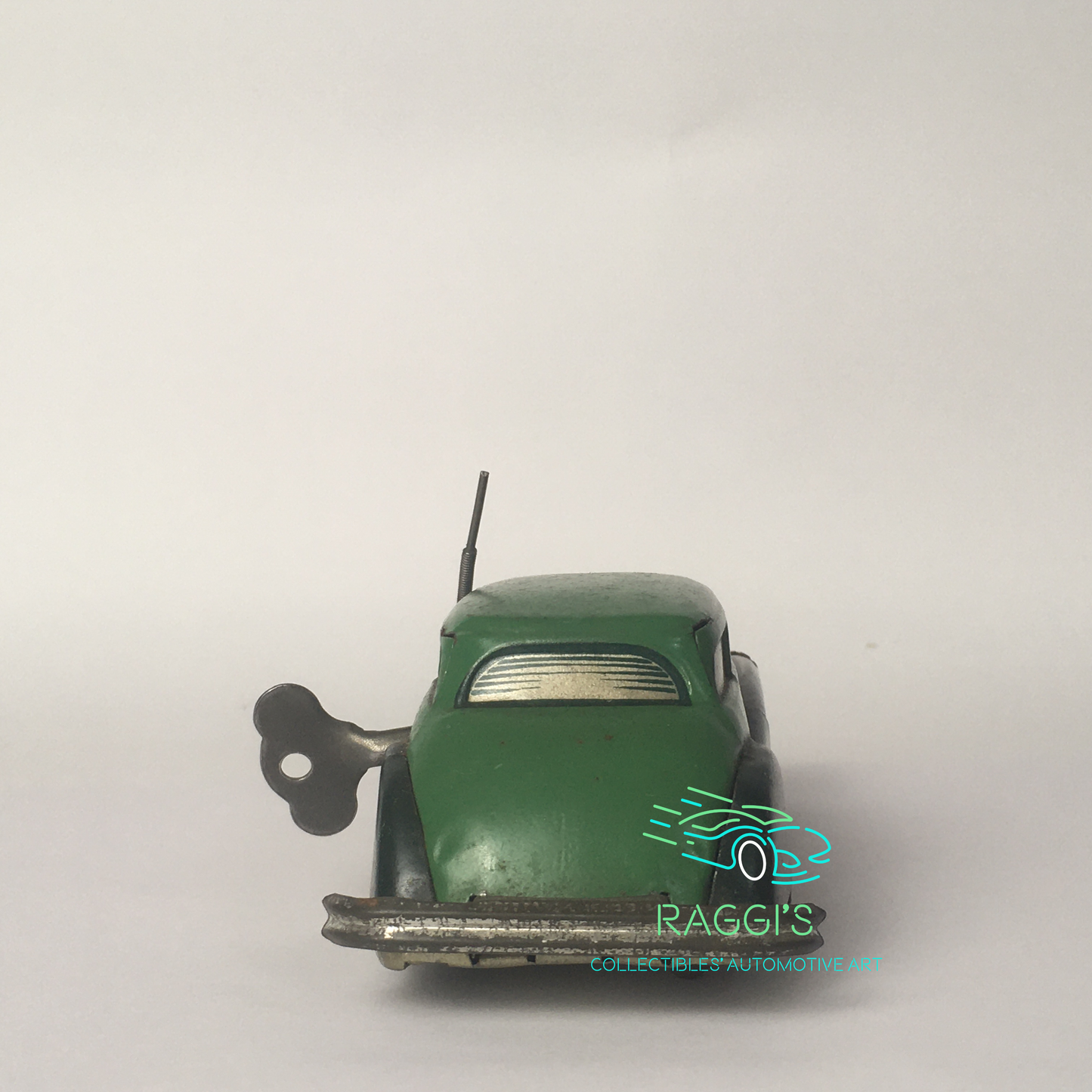 Joustra, Macchina in Latta a Chiavetta e Perfettamente Funzionante Anni 1940 1950 Vintage Toys - Raggi's Collectibles' Automotive Art