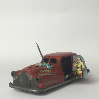 Joustra, Macchina in Latta a Chiavetta e Perfettamente Funzionante Anni 1940 1950 Vintage Toys - Raggi's Collectibles' Automotive Art