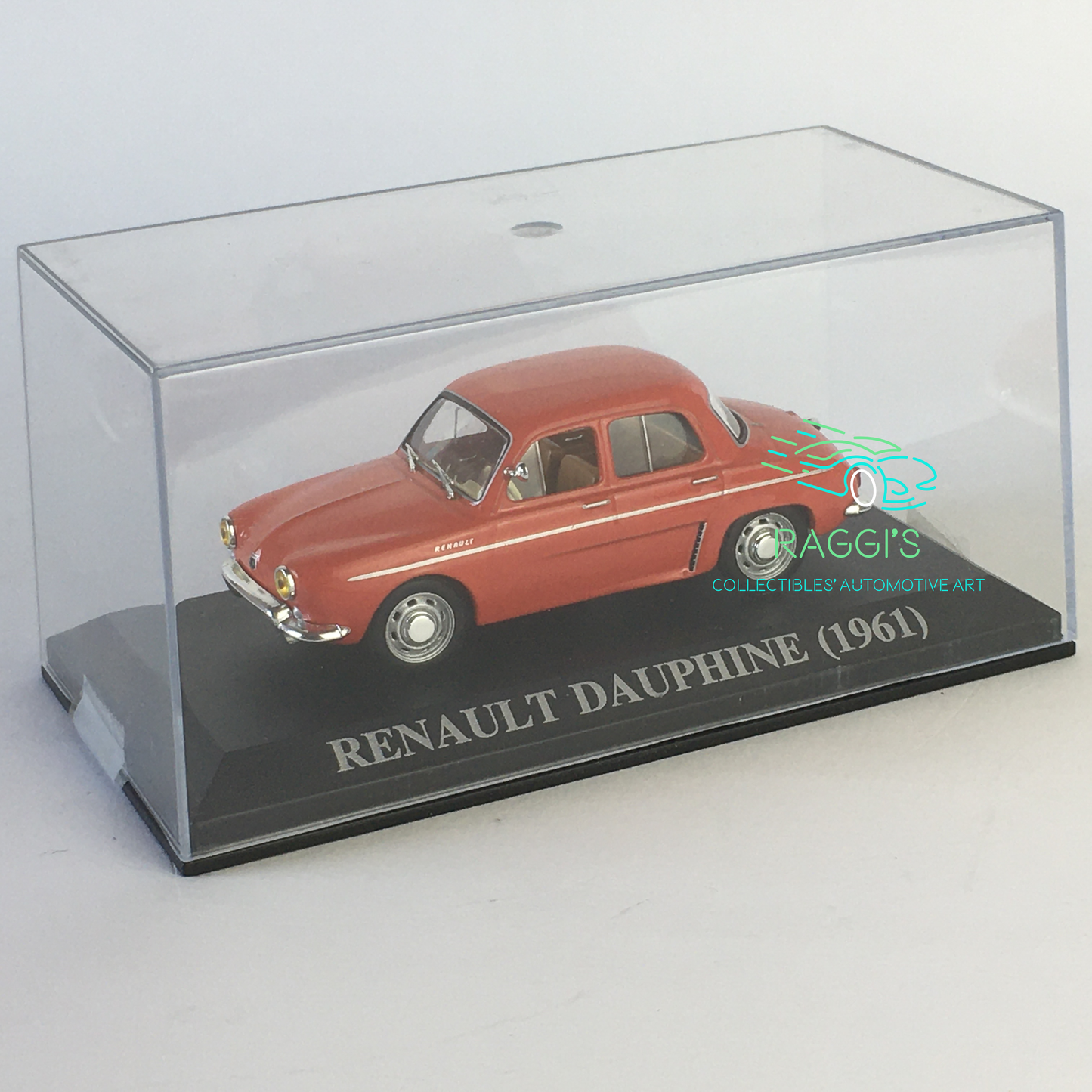 Renault, Modellino in Metallo Pressofuso Renault Dauphine 1961 Scala 1:43 - Raggi's Collectibles' Automotive Art
