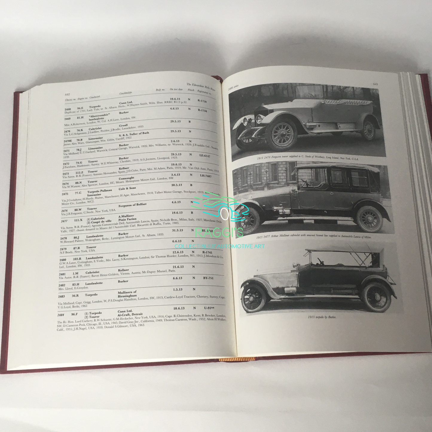 Rolls-Royce, Libro The Edwardian Rolls-Royce di John Fasal e Bryan Goodman, ISBN 0950648957 - Raggi's Collectibles' Automotive Art