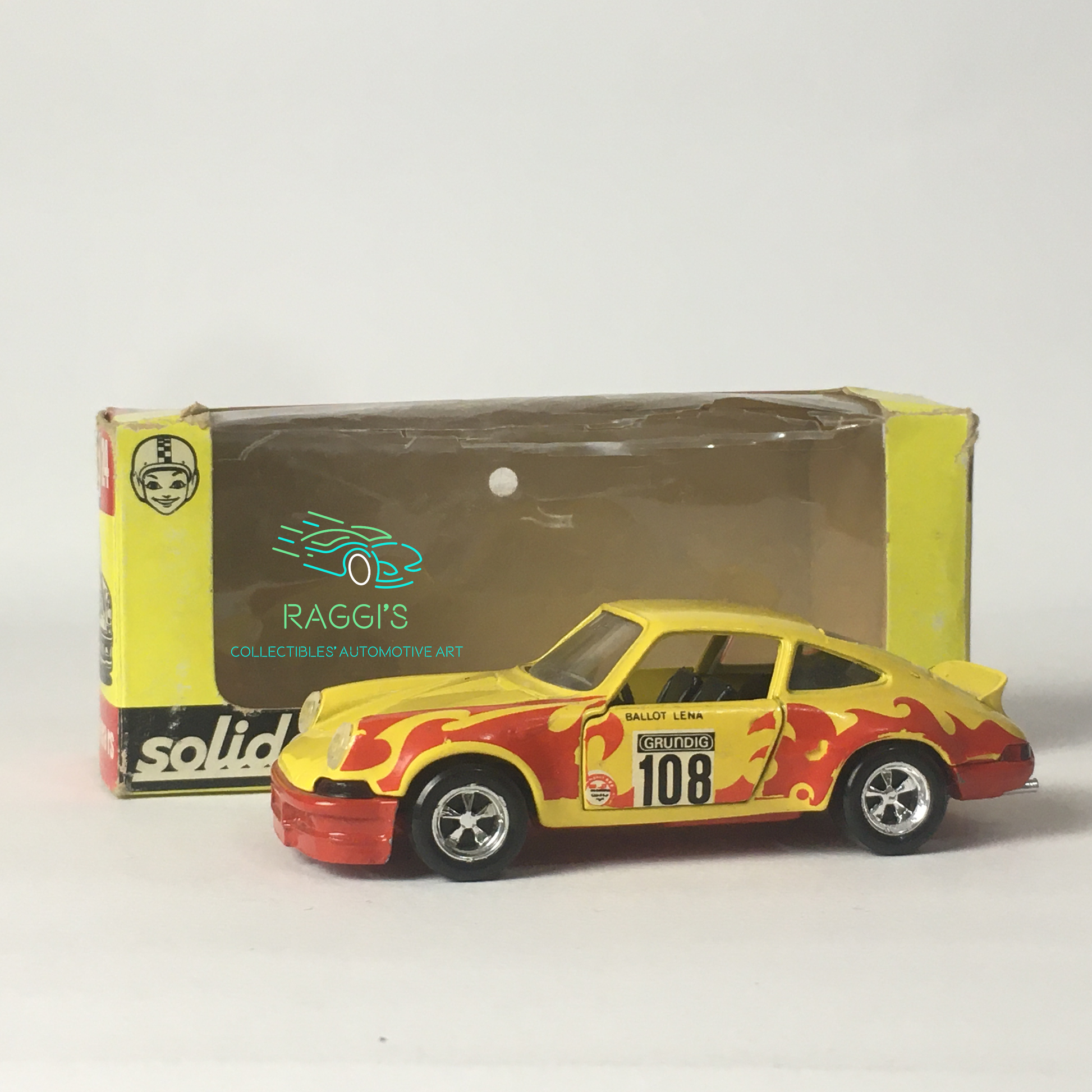 Porsche, Modellino Solido in Metallo Pressofuso Porsche Carrera RS Anno 1974 Scala 1:43 - Raggi's Collectibles' Automotive Art
