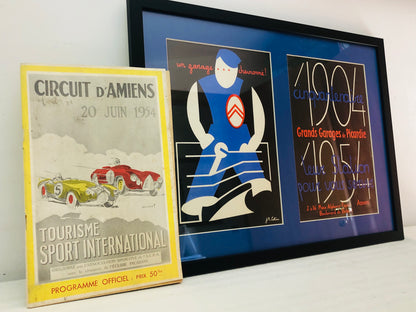 Citroën, Pubblicità di J.R. Colin del 1954 per i 50 Anni di Attività del Grands Garages de Picardie - Raggi's Collectibles' Automotive Art