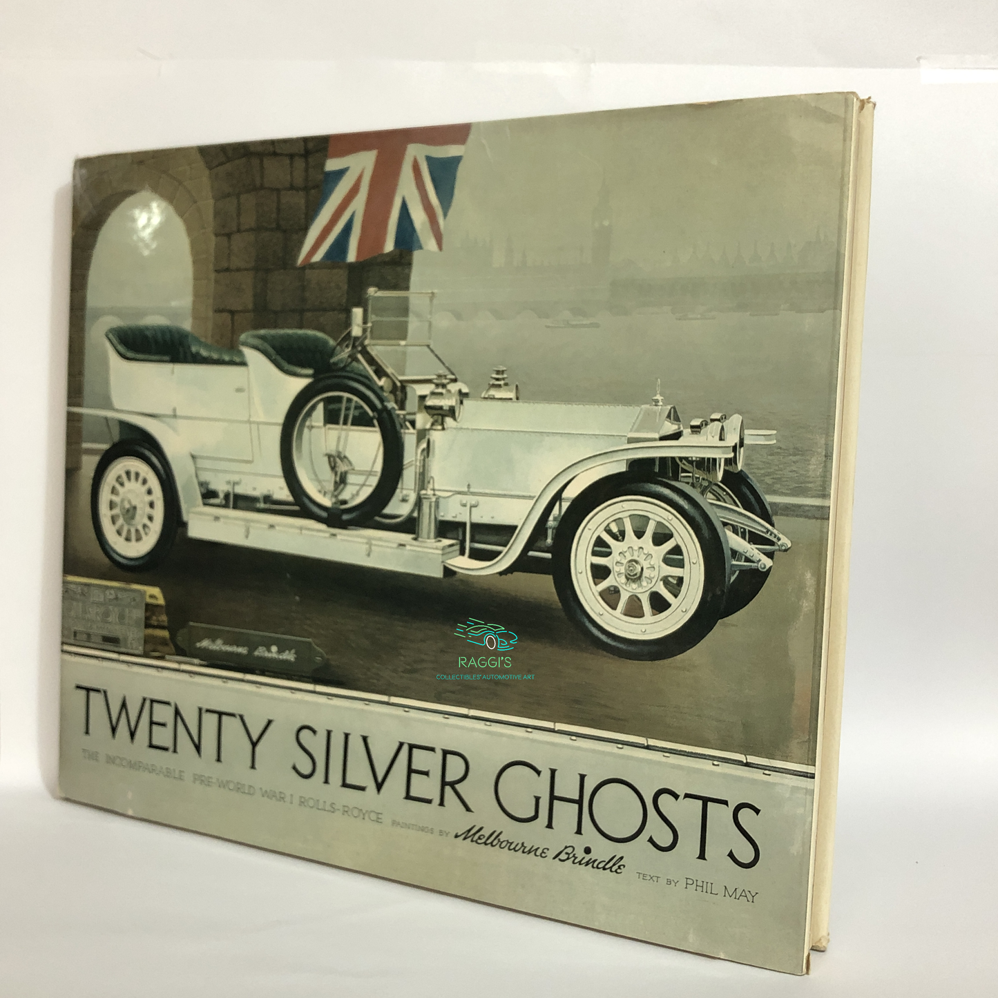 Rolls-Royce, Libro Twenty Silver Ghost con Illustrazioni e Disegni di Melbourne Brindle e testo di Phil May Anno 1971