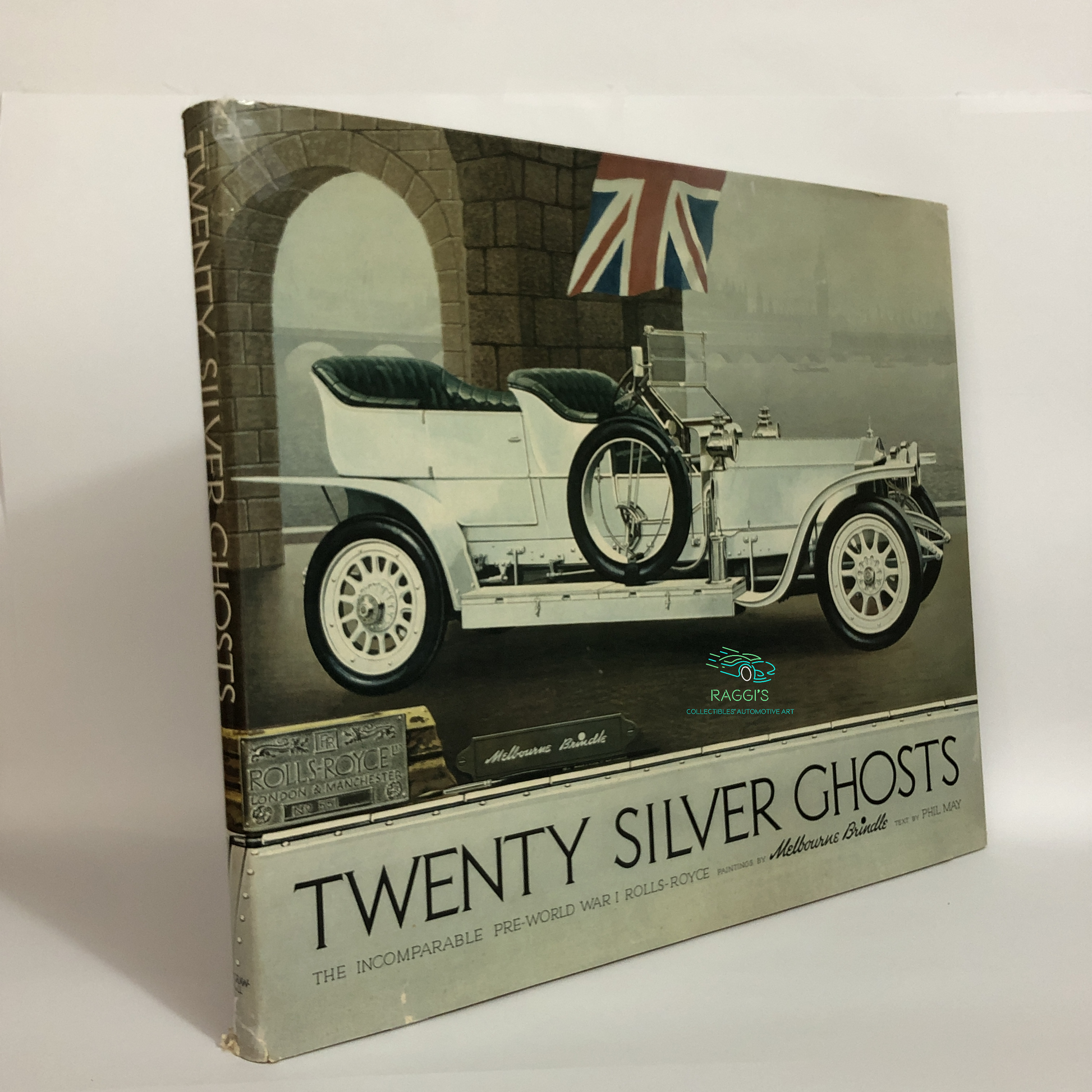 Rolls-Royce, Libro Twenty Silver Ghost con Illustrazioni e Disegni di Melbourne Brindle e testo di Phil May Anno 1971 - Raggi's Collectibles' Automotive Art