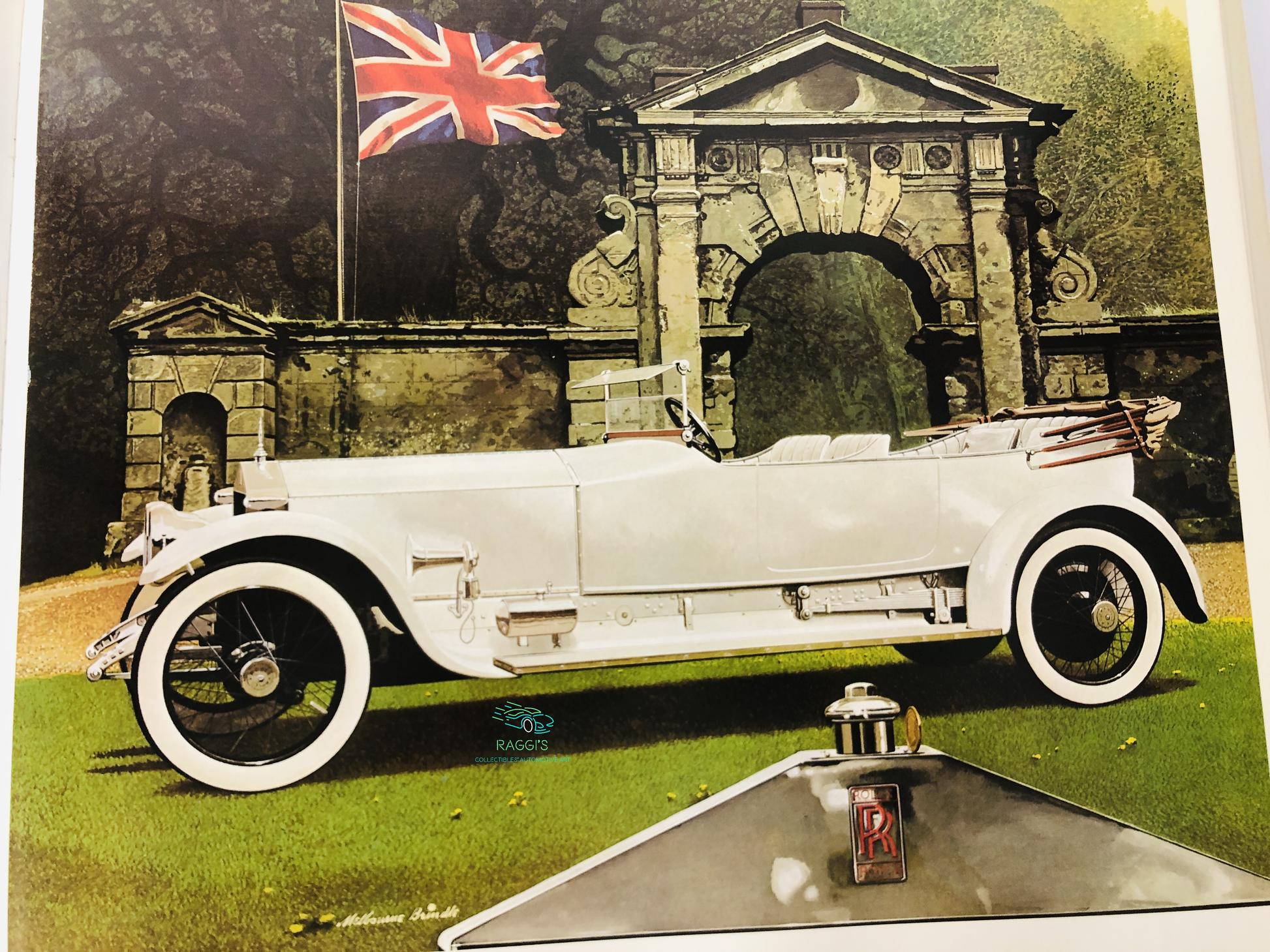 Rolls-Royce, Libro Twenty Silver Ghost con Illustrazioni e Disegni di Melbourne Brindle e testo di Phil May Anno 1971 - Raggi's Collectibles' Automotive Art