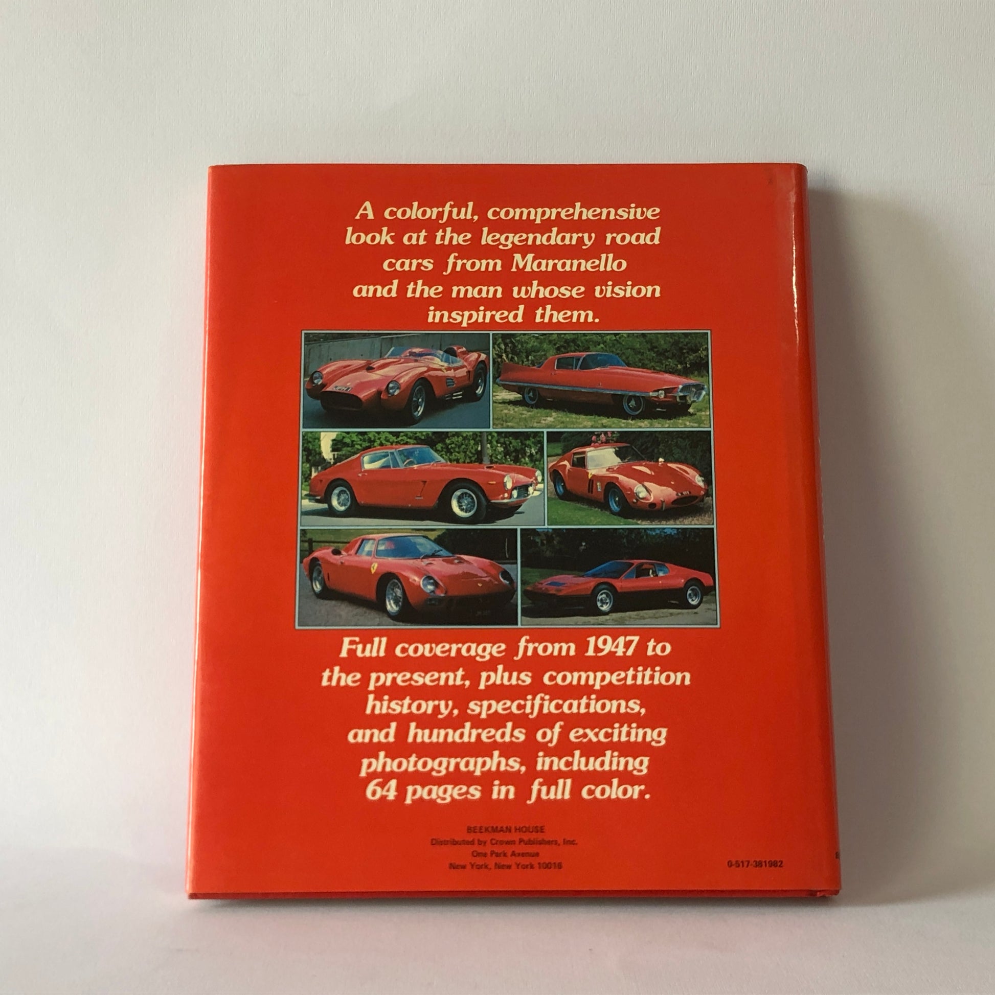 Ferrari, Libro Ferrari The Sports Racing And Road Cars, The Editors of Consumer Guide, ISBN 0517381982 - Raggi's Collectibles' Automotive Art