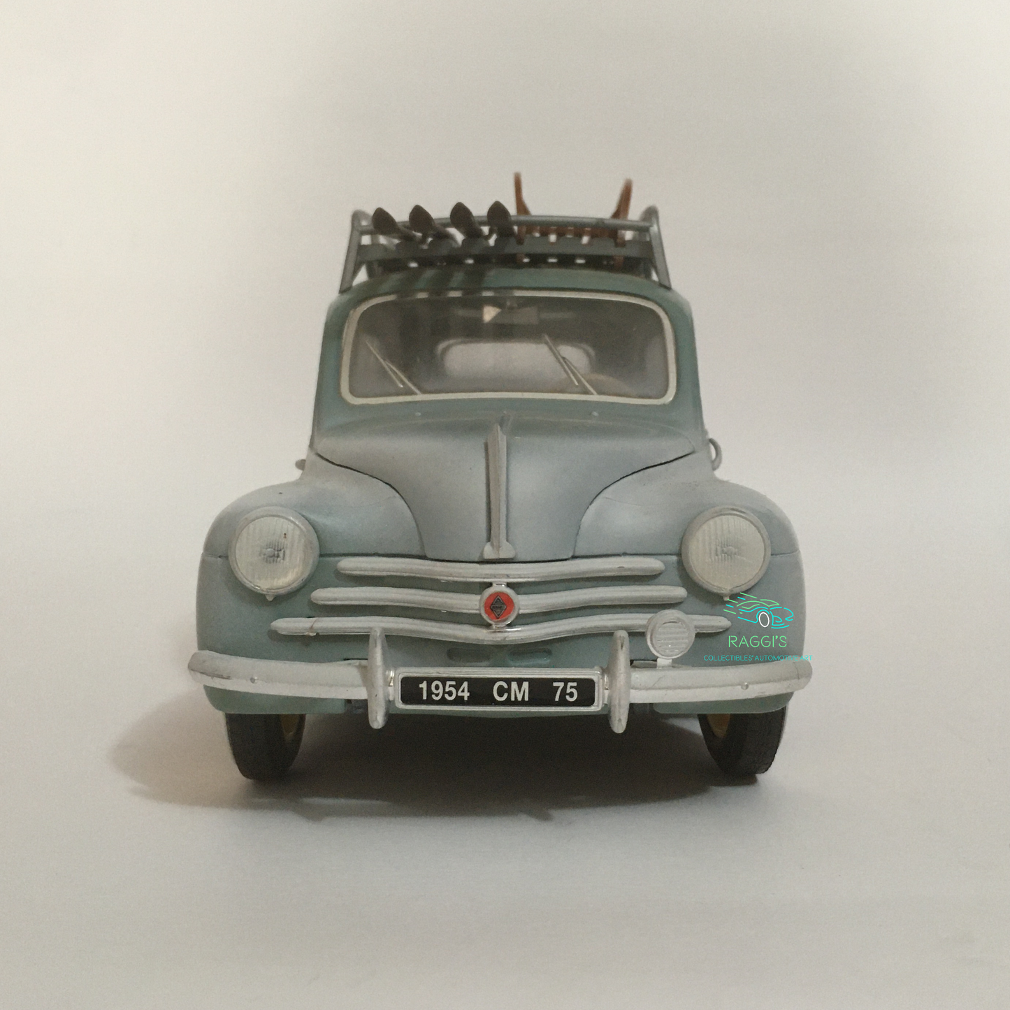 Renault, Modellino in Metallo Pressofuso Solido Renault 4CV Scala 1:17 Renault Collection Anno 1997 - Raggi's Collectibles' Automotive Art