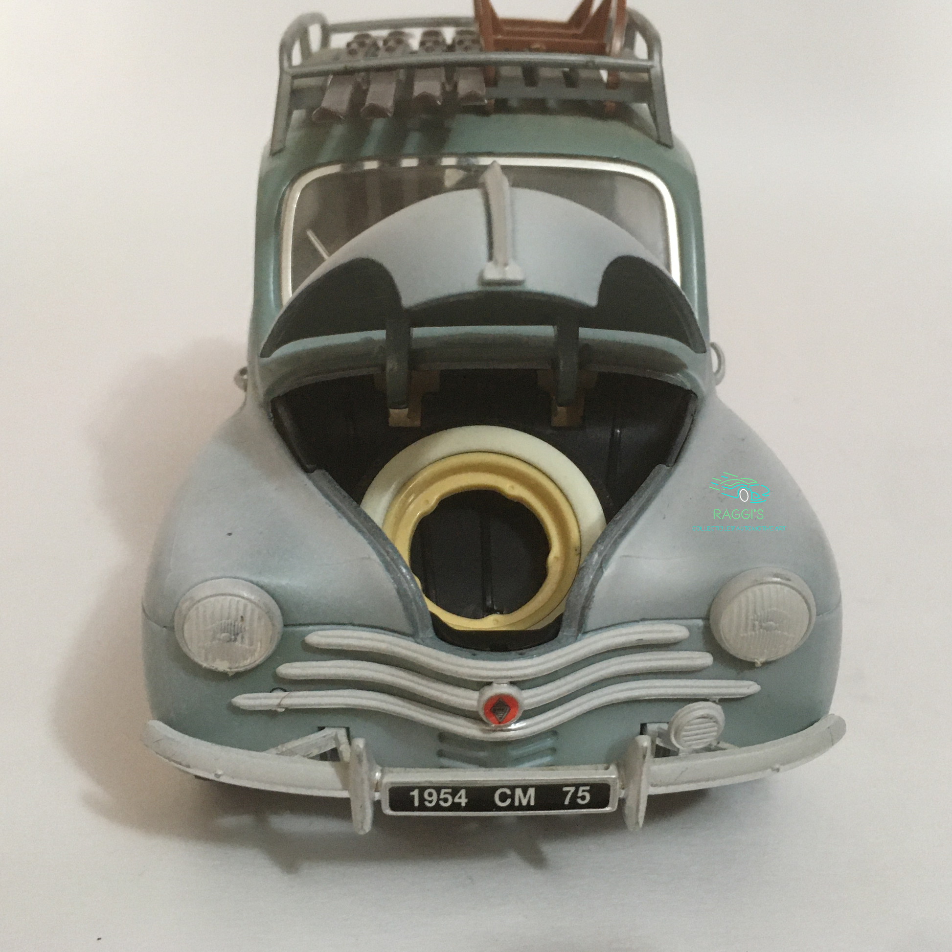 Renault, Modellino in Metallo Pressofuso Solido Renault 4CV Scala 1:17 Renault Collection Anno 1997 - Raggi's Collectibles' Automotive Art