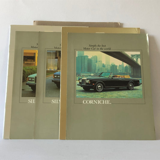 Rolls-Royce & Bentley, Dépliant Brochure Rolls-Royce e Bentley Corniche, Silver Spur e Silver Spirit - Raggi's Collectibles' Automotive Art