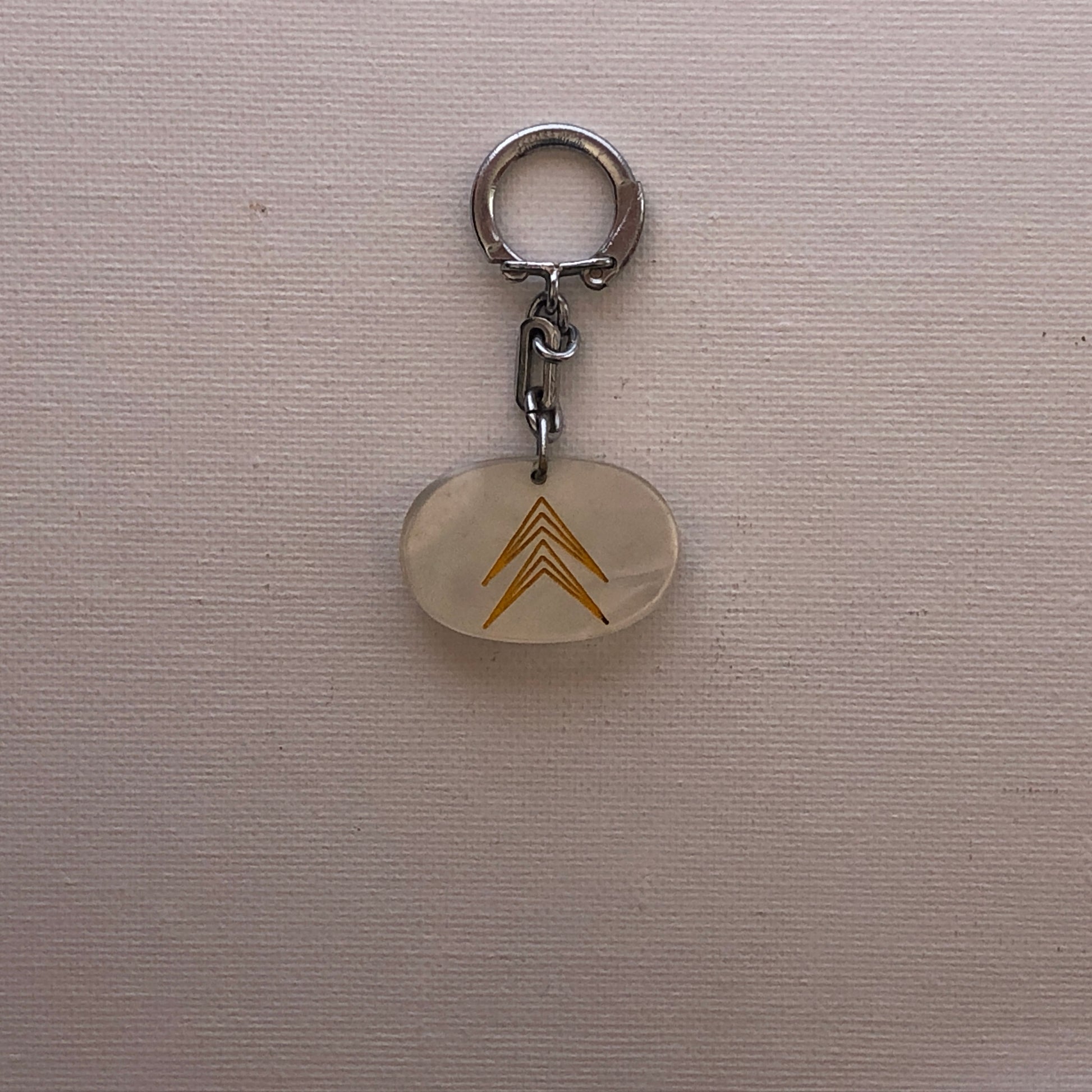 Citroën, Keychain with Citroën Emblem, Years and Different Materials
