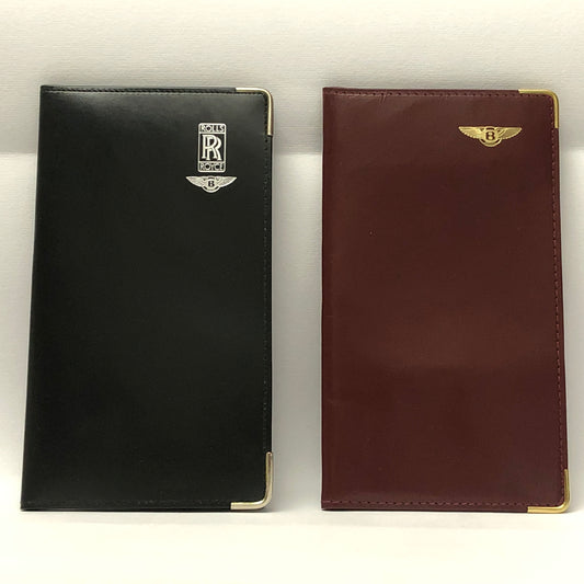 Rolls-Royce e Bentley, Custodia per Rubrica o Block-Notes in Pelle con Loghi Rolls-Royce e Bentley - Raggi's Collectibles' Automotive Art