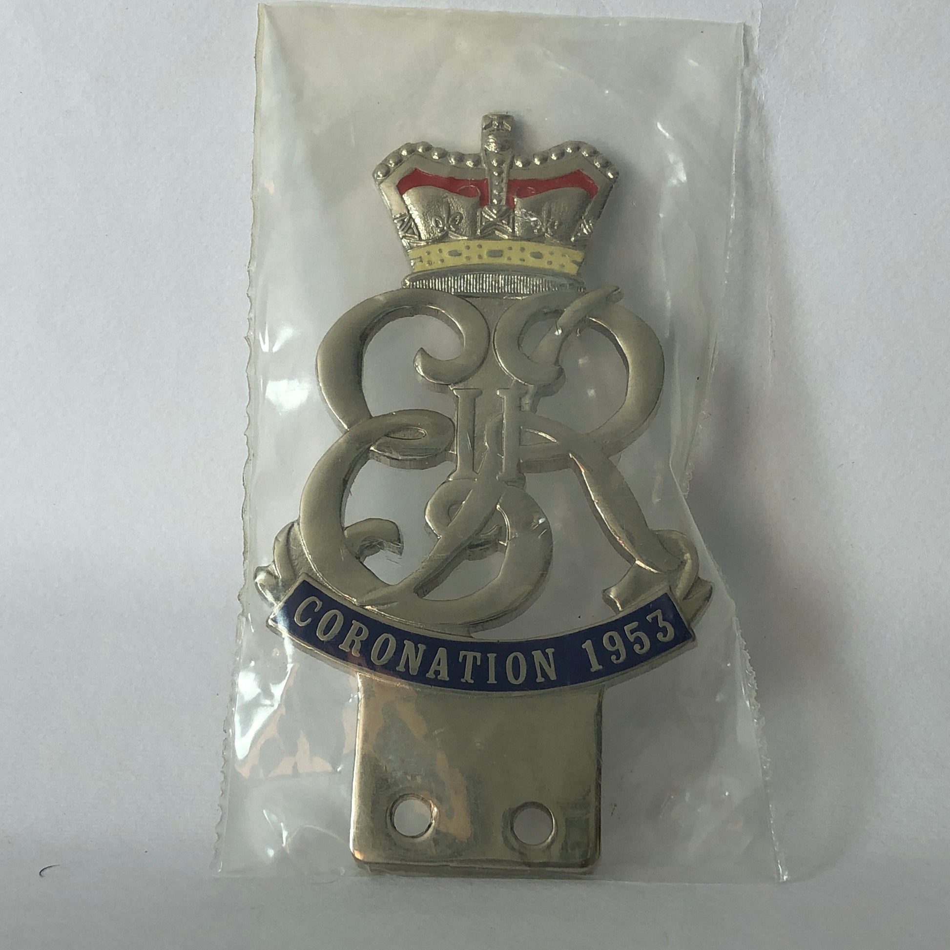 Regina Elisabetta II, Placca Commemorativa Incoronazione Regina Elisabetta II, Moderna Riproduzione - Raggi's Collectibles' Automotive Art