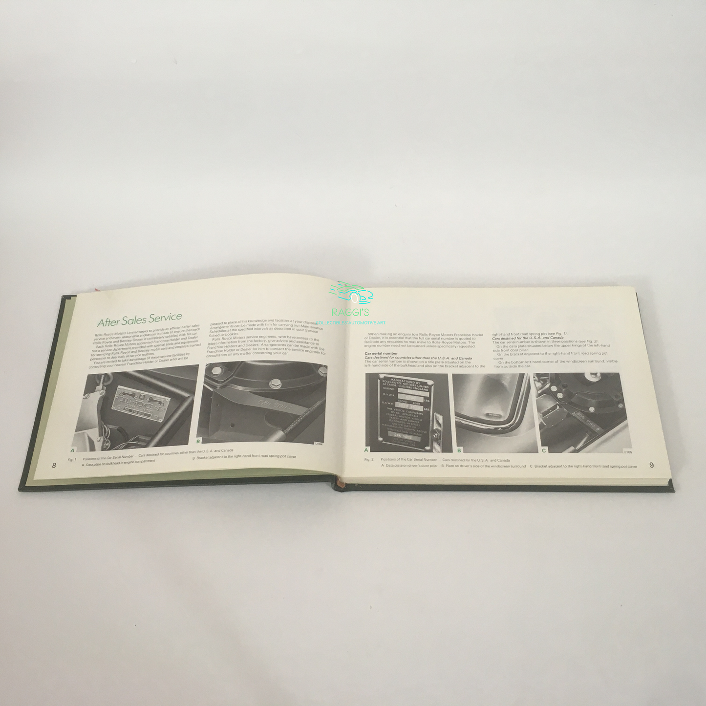 Rolls-Royce & Bentley, Handbook Rolls-Royce e Bentley Corniche edizione del 1979 Numero Seriale DRK 50112