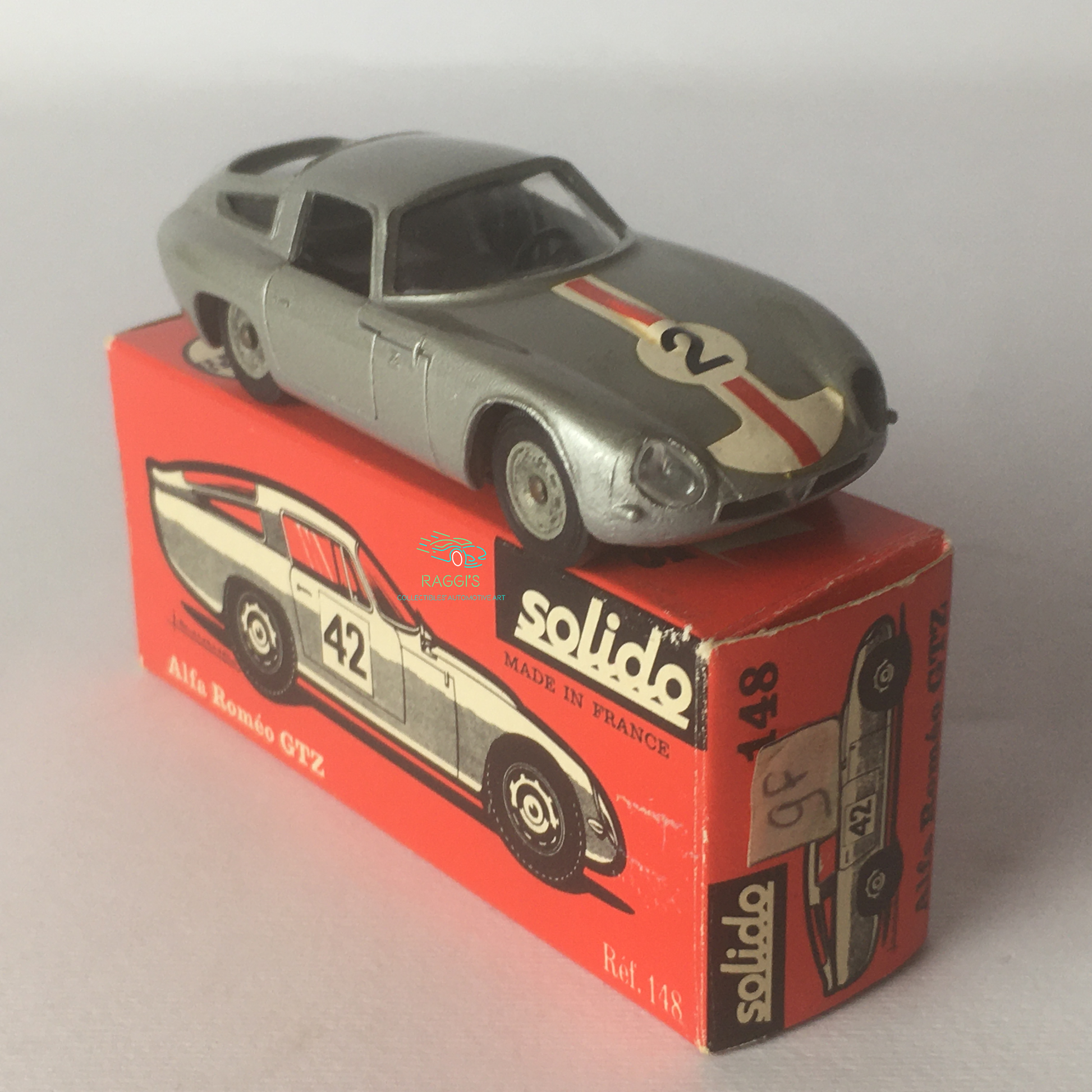 Alfa Romeo, Modellino in Metallo Pressofuso Solido Alfa Romeo Giulia TZ Ref. 148 Scala 1:43 - Raggi's Collectibles' Automotive Art