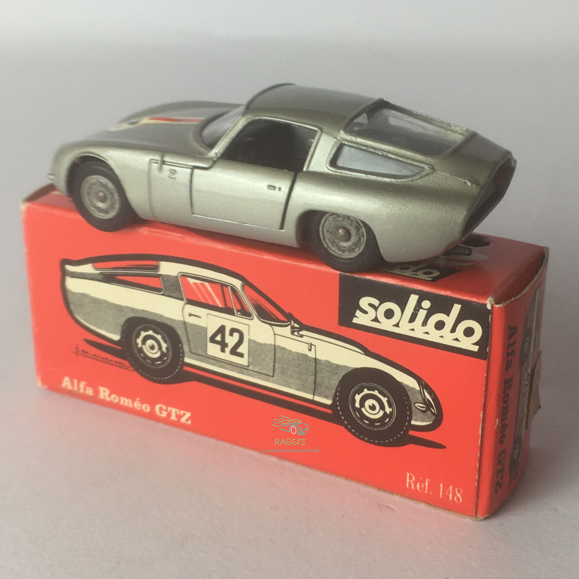 Alfa Romeo, Modellino in Metallo Pressofuso Solido Alfa Romeo Giulia TZ Ref. 148 Scala 1:43 - Raggi's Collectibles' Automotive Art