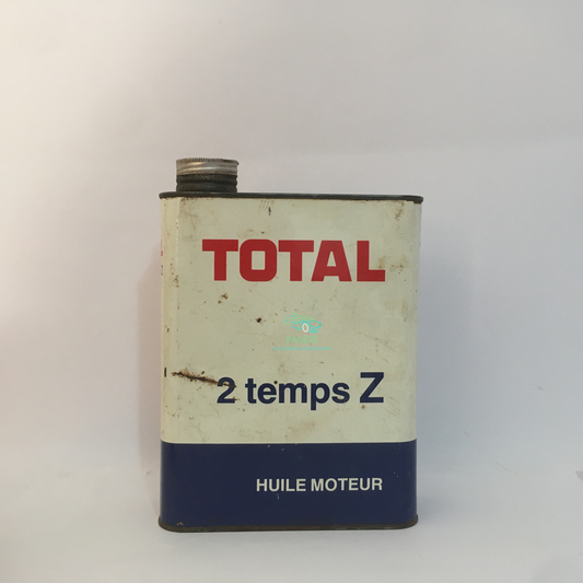 Total, Latta Olio Vintage Total 2 Temps Z Huile Moteur