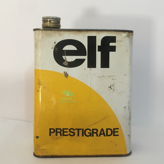 ELF, Latta Olio Vintage ELF Prestigrade - Raggi's Collectibles' Automotive Art