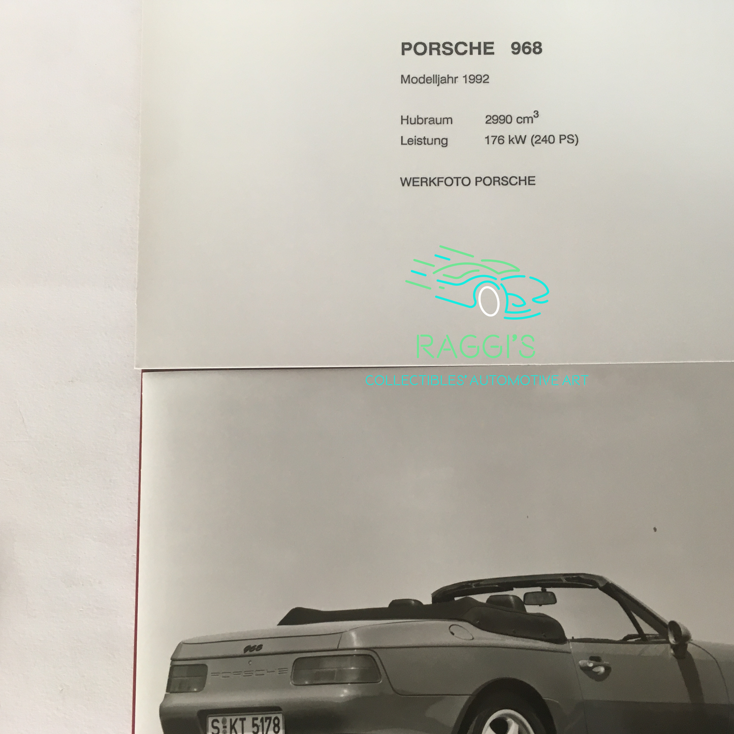 Porsche, Press Kit Presentazione Ufficiale Porsche 911 Carrera 4 Anno 1988, Versione Porsche 911-964